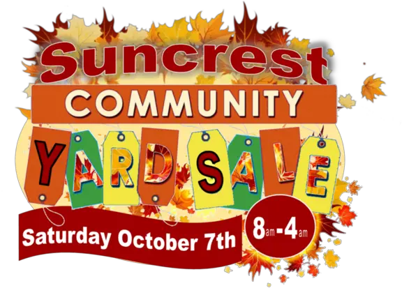 Oct 7 Suncrest Fall Community Yard Sale U2014 Nextdoor Event Png Yard Sale Png