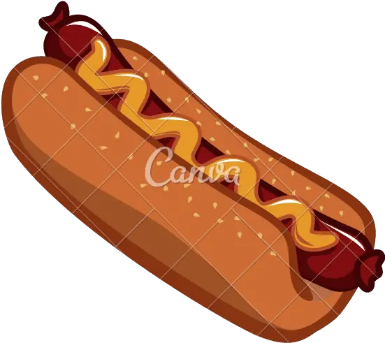 Hot Dog Icon Fast Food Design Vector Graphic Canva Png Hot Dog Icon