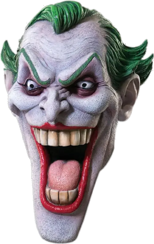 Download Deluxe Latex Batman Joker Mask Joker Mask Png Joker Mask Png