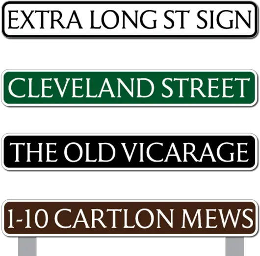 Extra Long Traditional Street Road Sign Uk Street Sign Clipart Png Road Sign Png