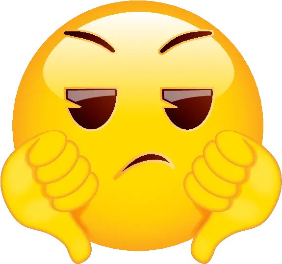 Emoji Sad Smiley Face Thumbs Down Png Thumbs Down Emoji Png