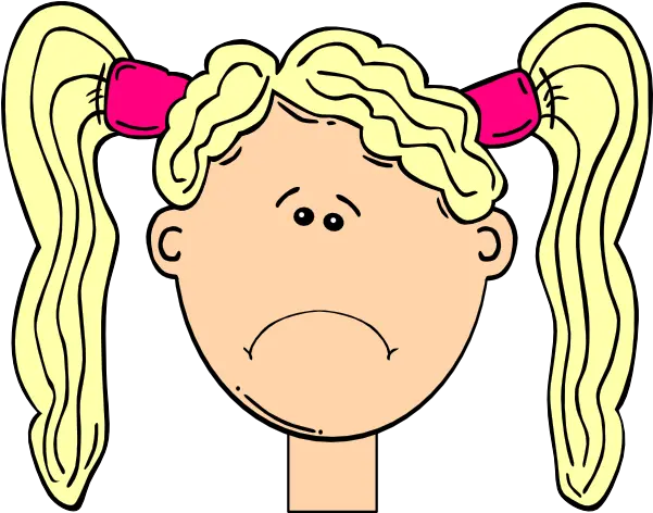 Sad Girl Clip Art Vector Clip Art Online Sad Face Cartoon Kids Png Sad Anime Girl Png