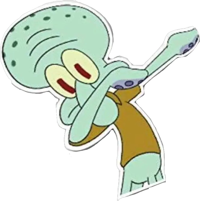 Squidward Dab Freetoedit Sticker Squidward Dab Png Squidward Dab Png