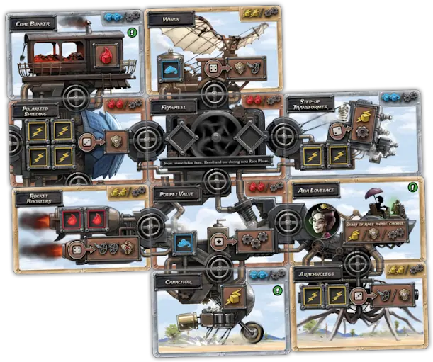 After The Kickstarter Steampunk Rally Inquisitive Steampunk Rally Board Game Png Angel Borderlands Icon