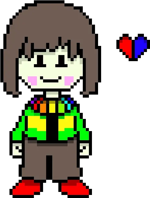 Storyswap Chara Pixel Art Maker Chara Easy Pixel Art Png Chara Transparent