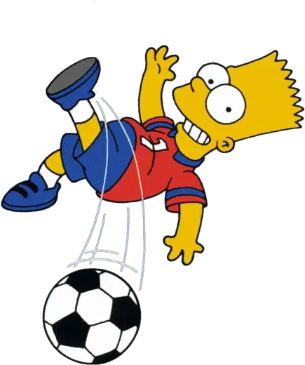 Bart Soccer The Simpsons Show Funny Pictures Bart Simpson Playing Soccer Png Bart Simpson Icon