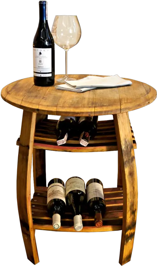 Download Hd Side Table From An Old Wine Barrel Barrel Horizontal Png Barrel Png