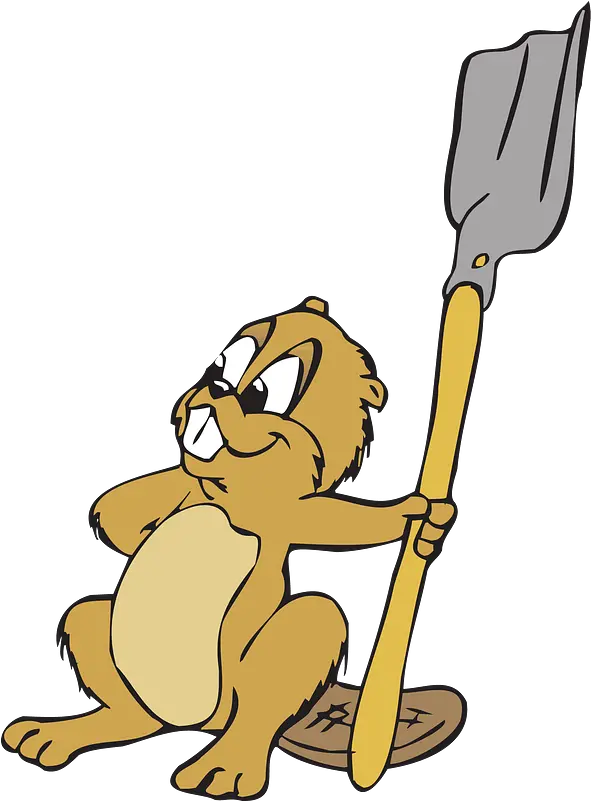 Beaver With A Shovel Clipart Free Download Transparent Png Animals Planting Trees Shovel Transparent