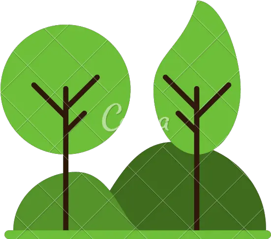 Tree Landscape Icon Canva Png Landscape Icon