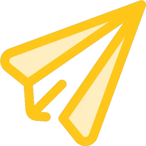 Paper Plane Free Art And Design Icons Airplane Paper Icon Gold Png Paper Airplane Icon Png