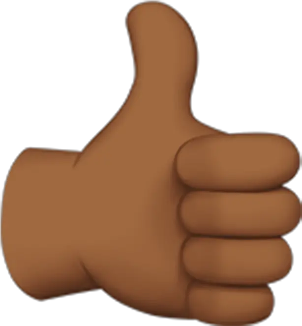 Thumbs Up Emoji Dark Skin Png Image Brown Thumbs Up Emoji Thumbs Up Emoji Transparent