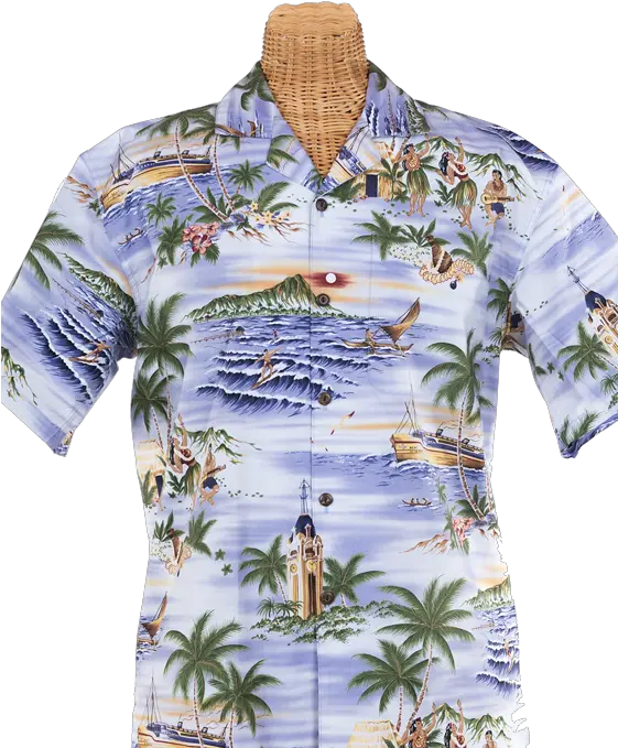 Aloha Tower Shirt Polo Shirt Png Hawaiian Shirt Png