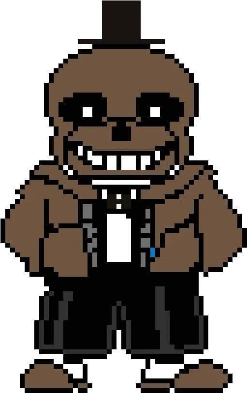 Freddy Sansbear Sprite Sans Undertale Full Size Png Undertale Sans Pixel Art Sans Undertale Png