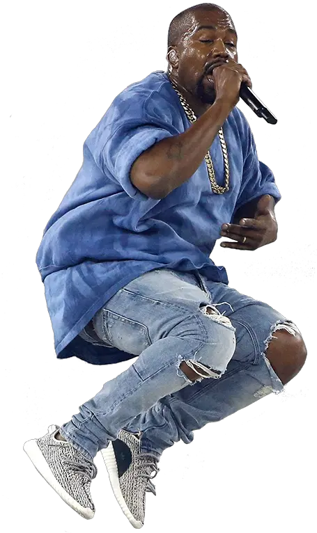 Kanye West Jumping Cutouts Kanye West Jumping Concert Png Kanye West Png