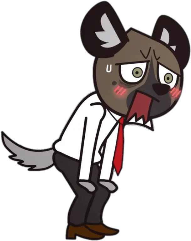 Download Aggretsuko Character Haida The Spotted Hyena Transparent Haida Aggretsuko Png Hyena Png