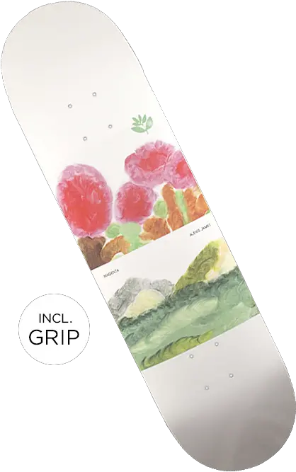 Magenta Skateboards Alexis Jamet Guest Artist Skateboard Deck Png Skateboard Transparent