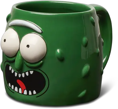 Primitive X Rick And Morty Pickle Molded Mug Cup Green Rick And Morty Pickle Mug Png Pickle Transparent