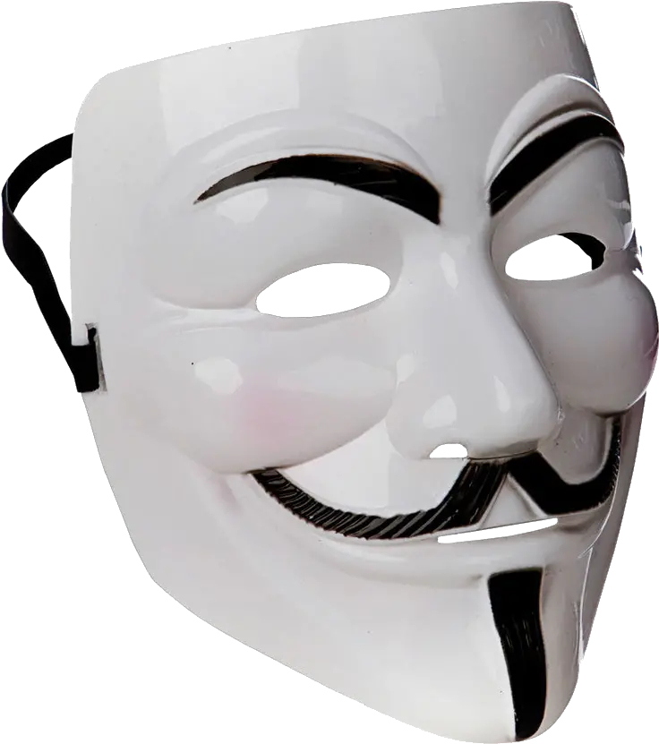 Anonymous Mask White Anonymous Mask Png Anonymous Mask Png