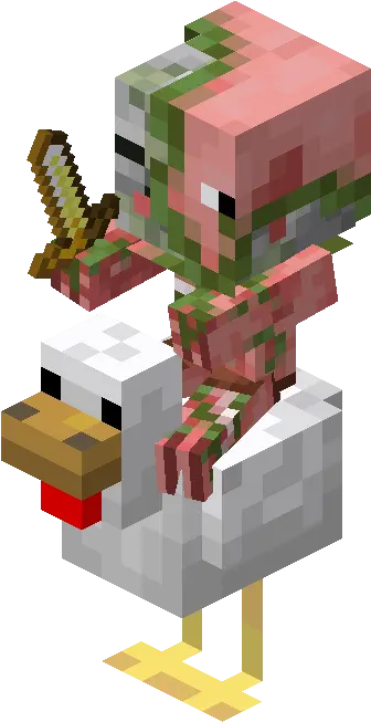 Chicken Jockey U2013 Minecraft Wiki Png Skeleton Foot Icon