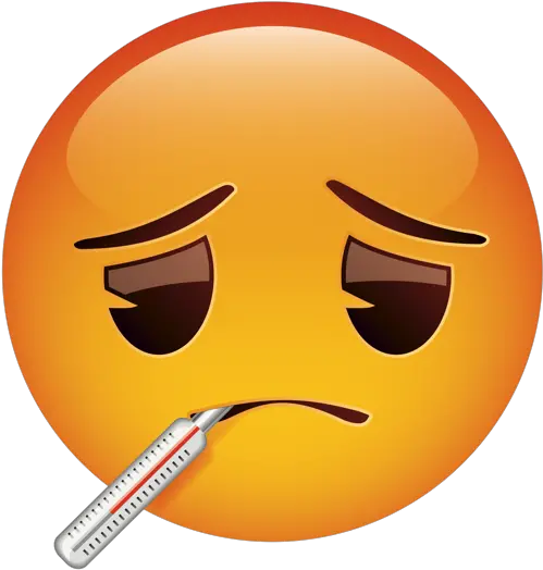 Emoji U2013 The Official Brand Face With Thermometer Fitz 0 Emoji Face Sick Png Sick Emoji Png