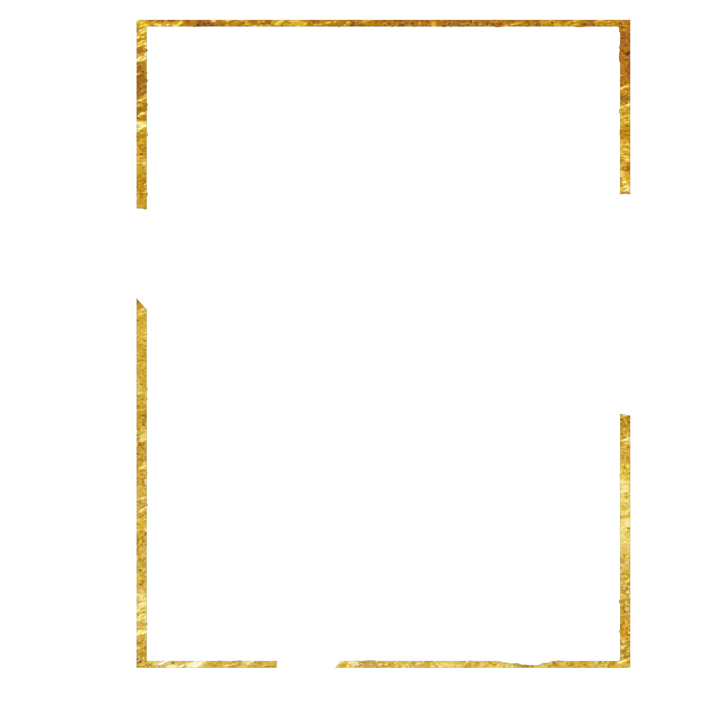 Frame Oval Dourado Png