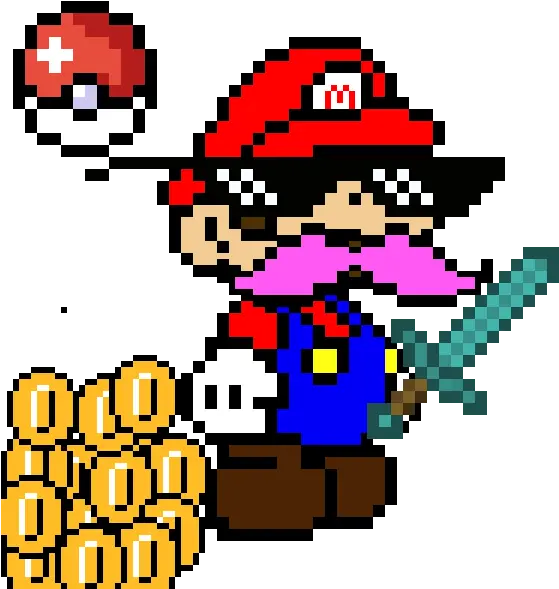 Sml Mario Png Mario Pixel Art 5438928 Vippng Paper Mario Pixel Art Pixel Mario Transparent