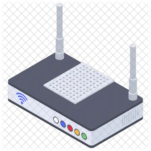 Wifi Router Icon Of Isometric Style Broadband Device Png Router Png