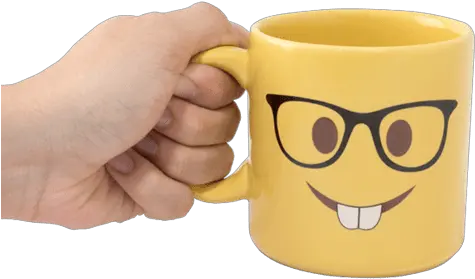 Download Hd Caneca Divertida Caneca Divertida Emoji Nerd Cup Png Nerd Png