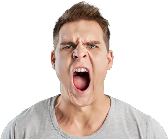 Yawn Png Images Free Png Library Angry Man Screaming Man Angry Face Png