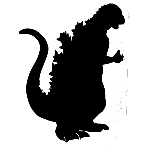 Godzilla Silhouette Vector Free Godzilla Silhouette Png Godzilla Png