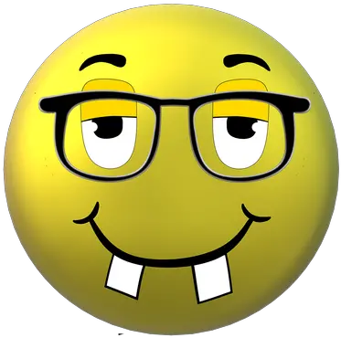 Smiley Glasses Nerd Incisor Intelligent Free Image Intelligent Smiley Png Nerd Glasses Icon