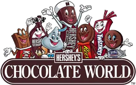 Hershey Ad Icons Chocolate World Logo Png Hershey Kiss Logo