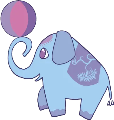 Kids Circus Elephant Wall Sticker Animal Figure Png Circus Elephant Png