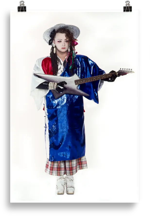 Boy George And Guitar Traditional Png Boy George Icon