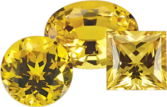 Download Hd Chatham Gemstones With Pantone Yellow Sapphire Yellow Sapphire Shapes Png Sapphire Png