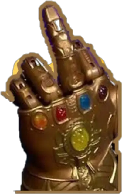 Middlefinger Infinitygauntlet Sticker Transparent Infinity Gauntlet Middle Finger Png Infinity Gauntlet Transparent Background