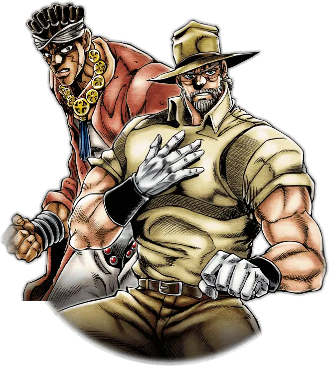 Unit Joseph Joestar And Muhammad Avdol Joseph Joestar Joseph Joestar And Mohamed Png Joseph Joestar Transparent