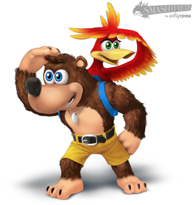 Banjo And Kazooie In Super Smash Bros Smash Bro Banjo Kazooie Png Banjo Kazooie Png