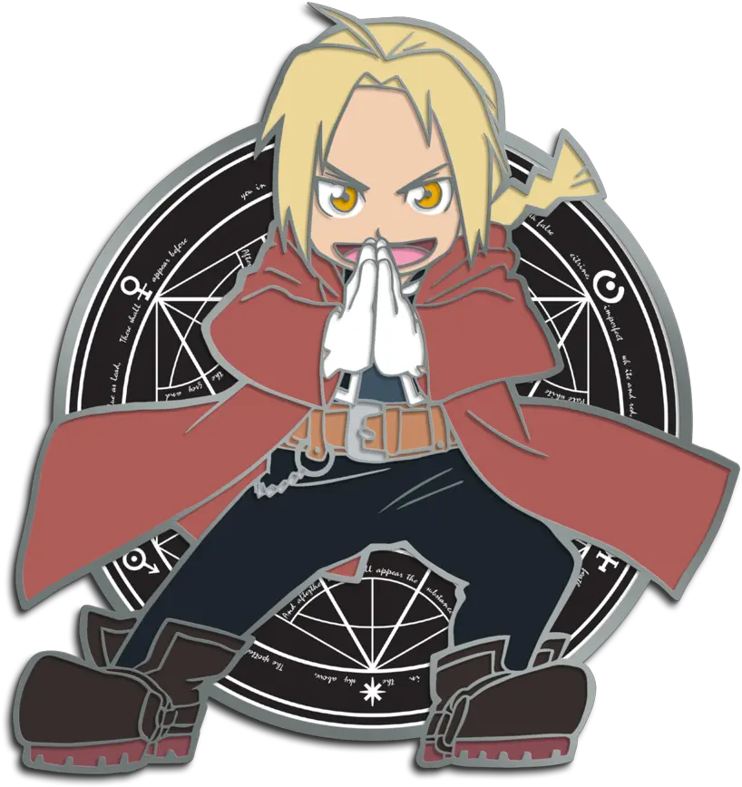 Edward Elric Pin Full Metal Alchemist Cercle Png Edward Elric Transparent