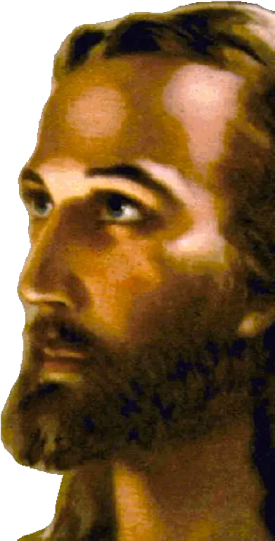 Face Of Painting Jesus Side Face Png Jesus Face Png