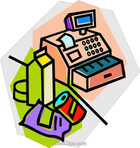 Download Hd Groceries Office Equipment Png Cash Register Png