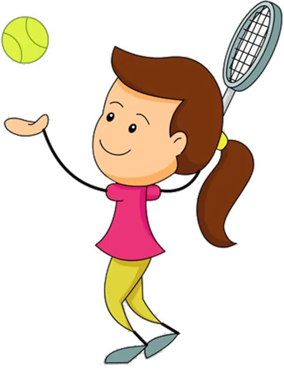 Clipart Rocket Tennis Transparent Playing Tennis Clipart Png Tennis Ball Transparent