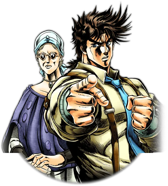 Ssr Joseph Joestar And Erina Jojoss Wiki Joseph Joestar And Erina Png Joseph Joestar Png