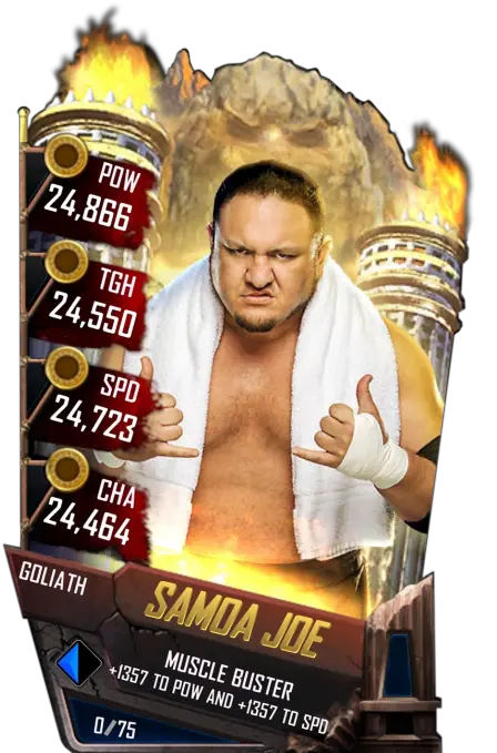 Samoa Joe Wwe Supercard Drew Mcintyre Png Samoa Joe Png