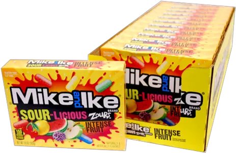 Mike U0026 Ike Sour Licious Zours Intense Fruit Bulk Mike And Ike Zours Png Ike Png