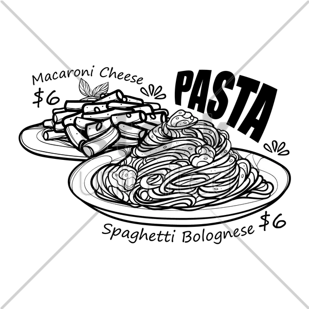 Pasta Vector Png Pasta Sketch Pasta Png