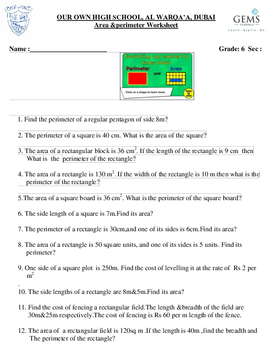 Pdf Area And Perimeter Paul George Academiaedu Document Png Paul George Png