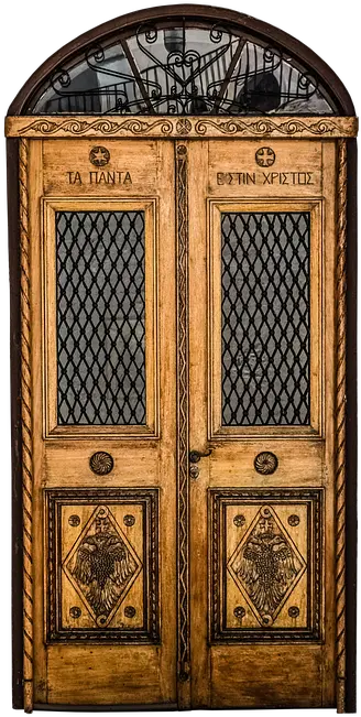 Door Front Old Old Door Transparent Background Png Glass Door Png