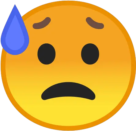 Sad But Relieved Face Emoji Meaning With Pictures From A Sad Emoji Android Png Sad Face Emoji Transparent