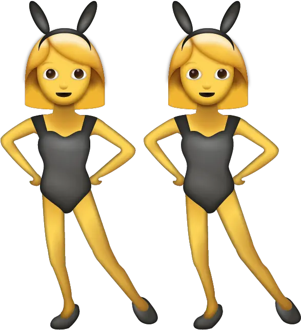 Bunny Emoji Free Download Ios Emojis Women With Bunny Ears Emoji Png Bunny Ears Transparent